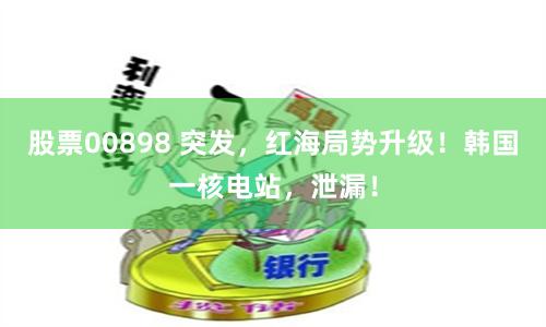 股票00898 突发，红海局势升级！韩国一核电站，泄漏！